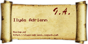 Ilyés Adrienn névjegykártya